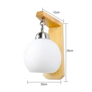 Design C dimension diagram for Indoor Modern Wooden Wall Lamp
