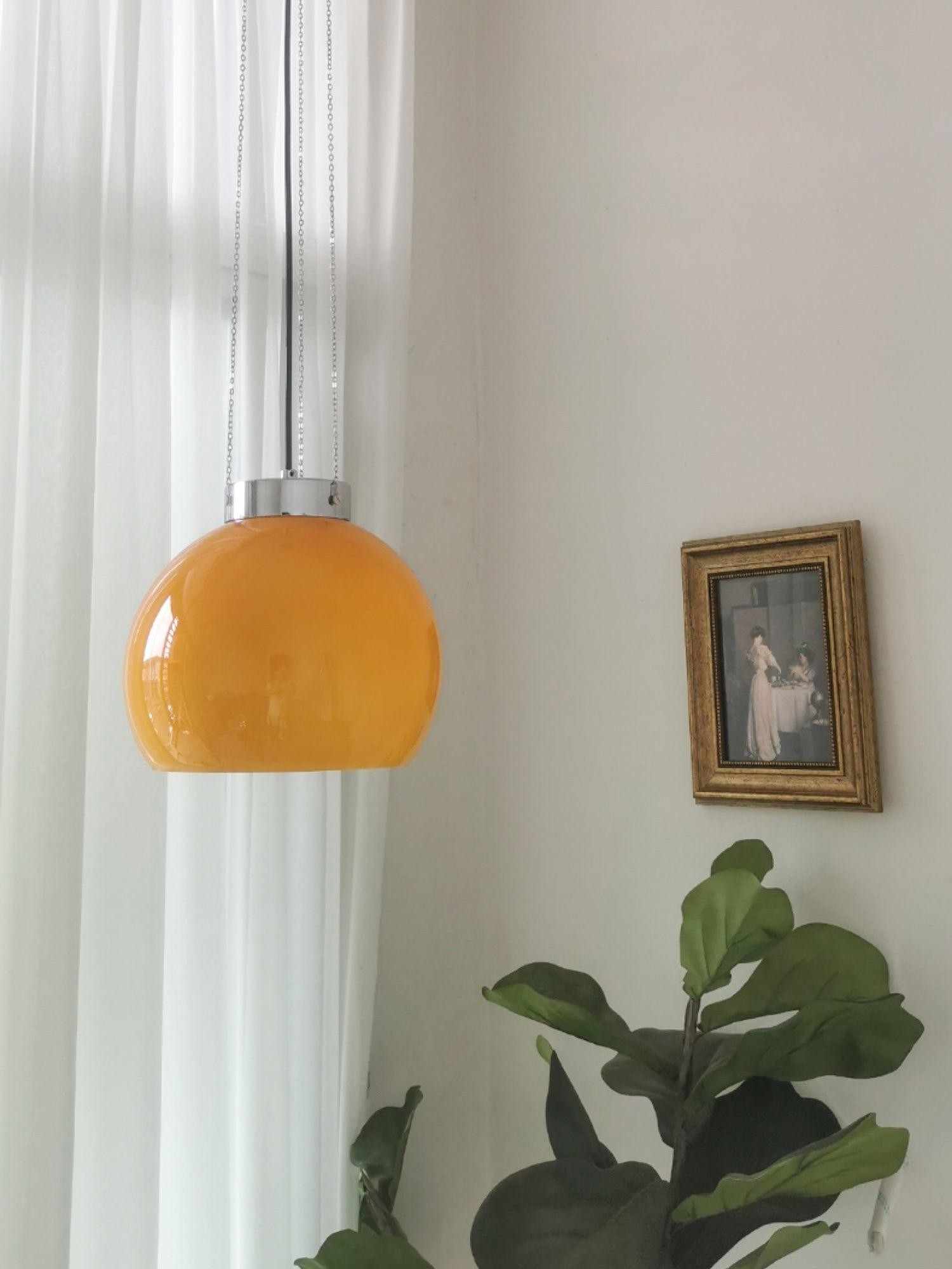 Vintage Bauhaus Creative Hemispherical Pendant Light M56