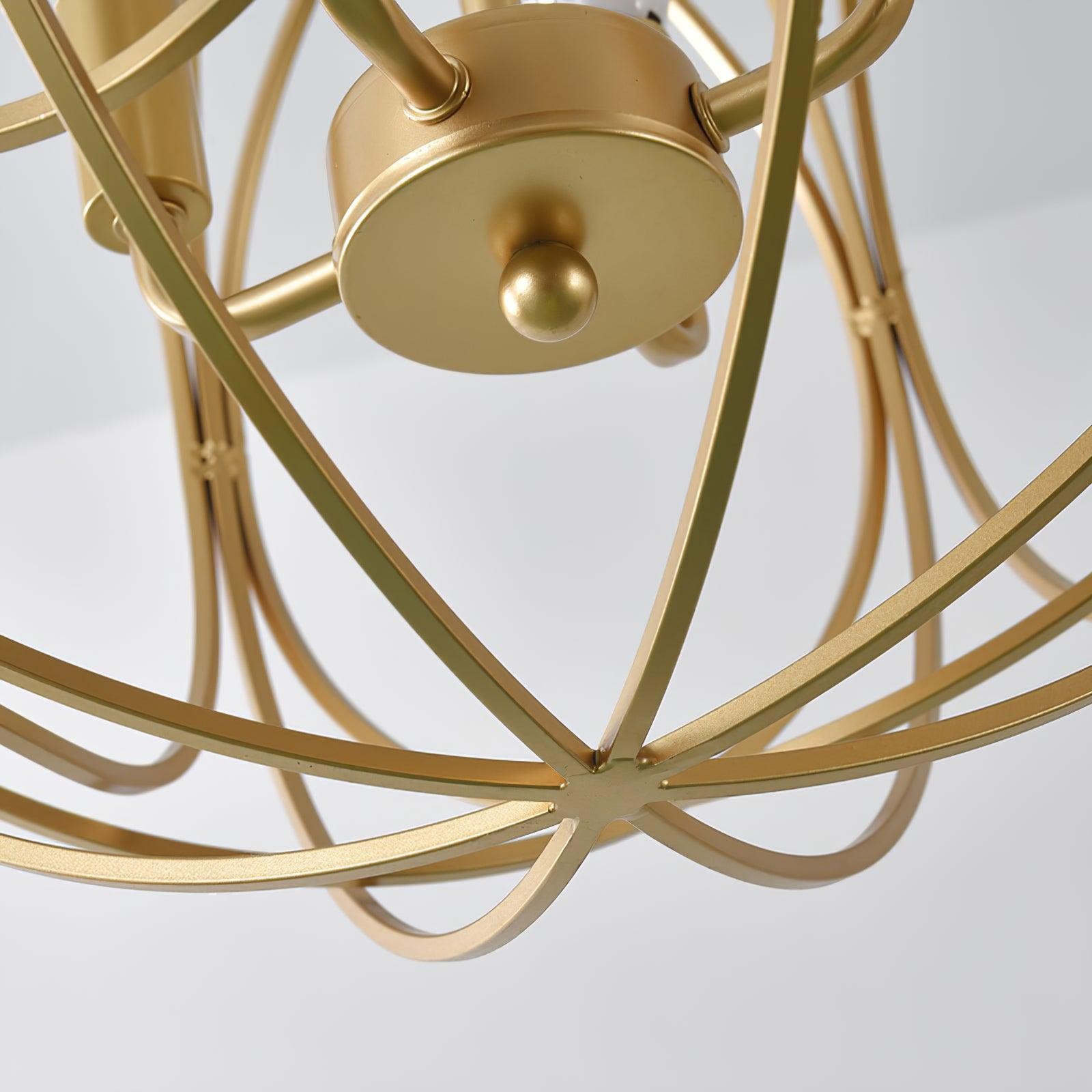 Hollow Metal Line Retro Pendant Light M42