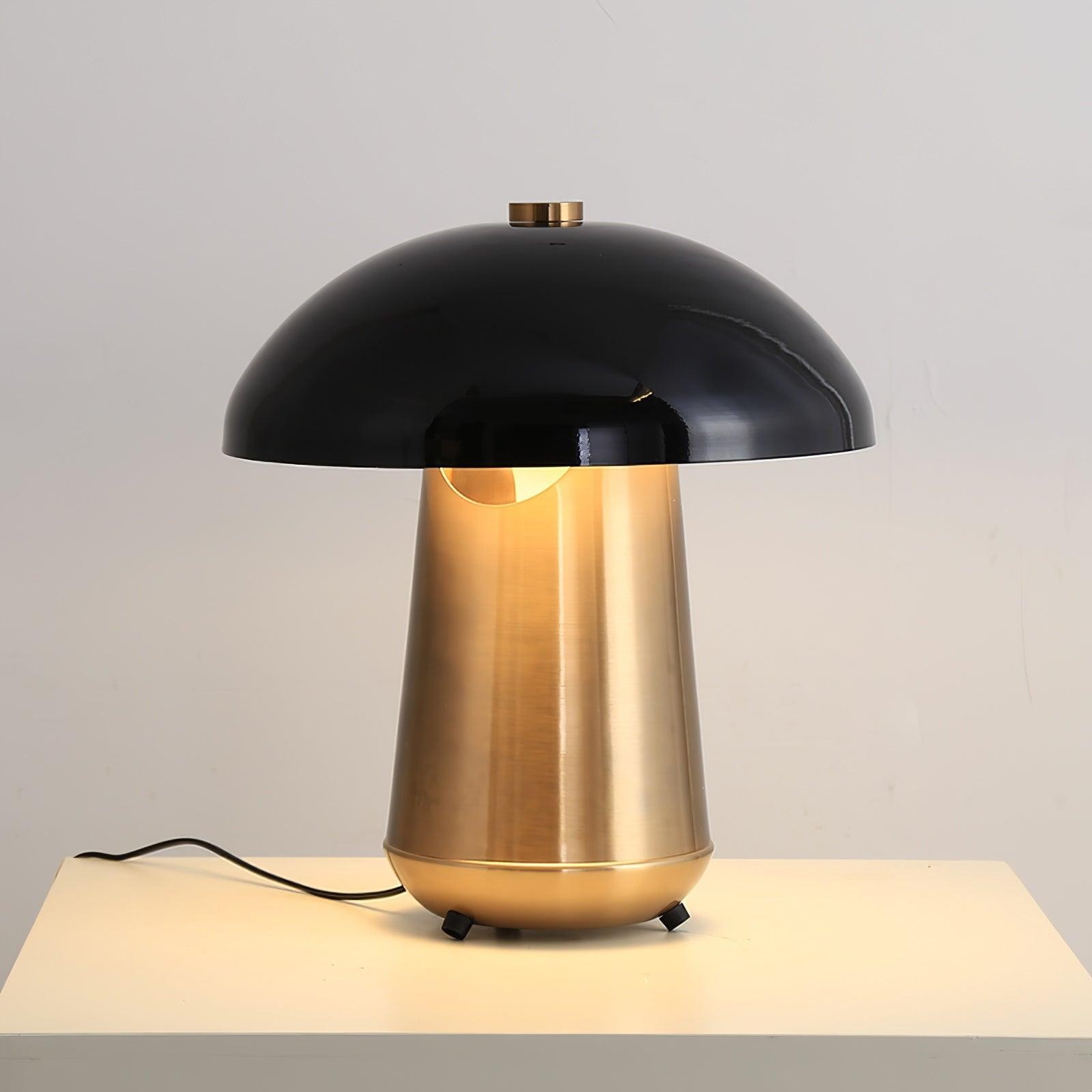 Metal Covered Mushroom Hollow Table Lamp M41