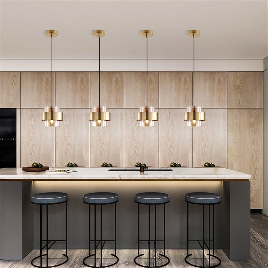 Nordic 2 Layer Glass Bedside Pendant Light S103