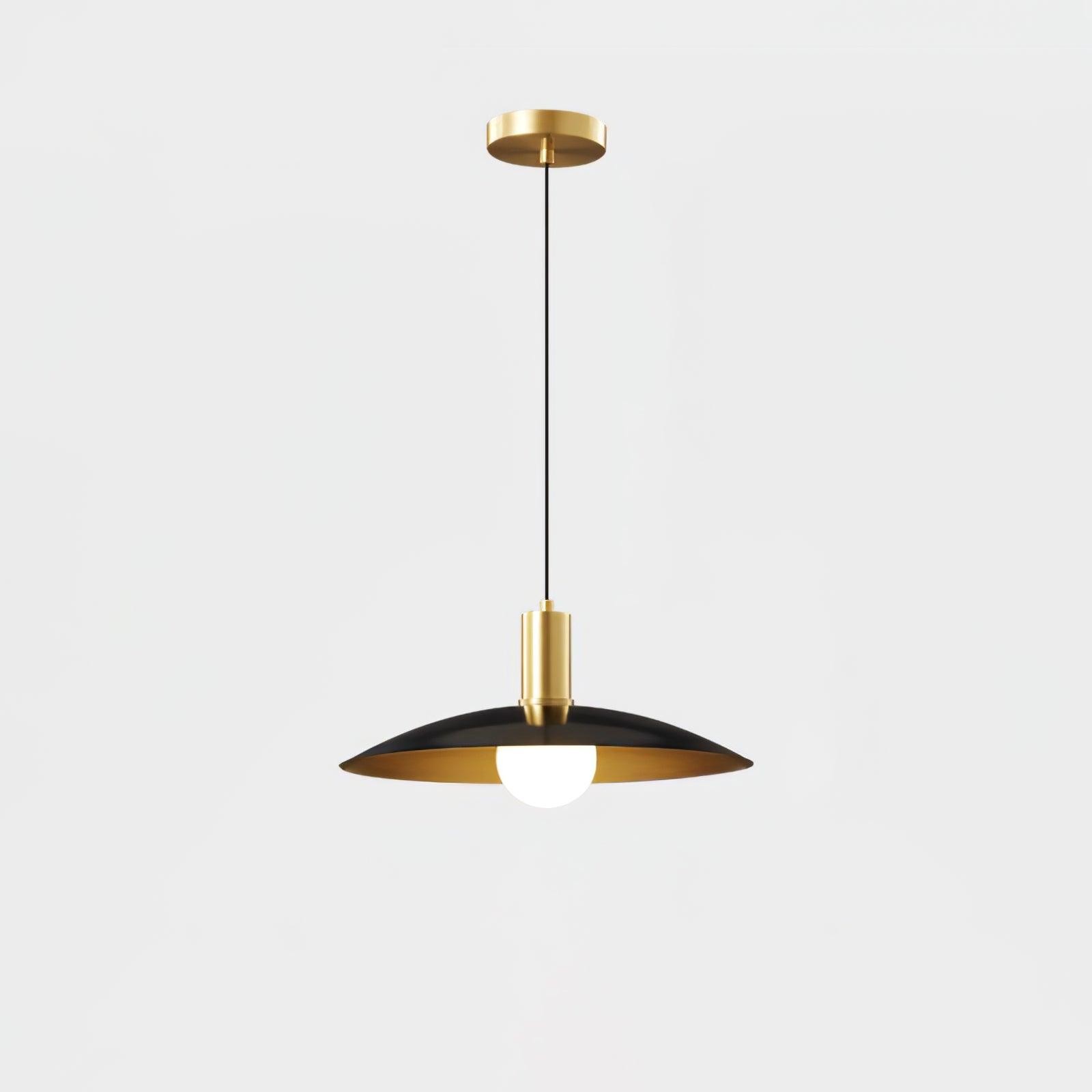 Brass Flared Pendant Lamp M571