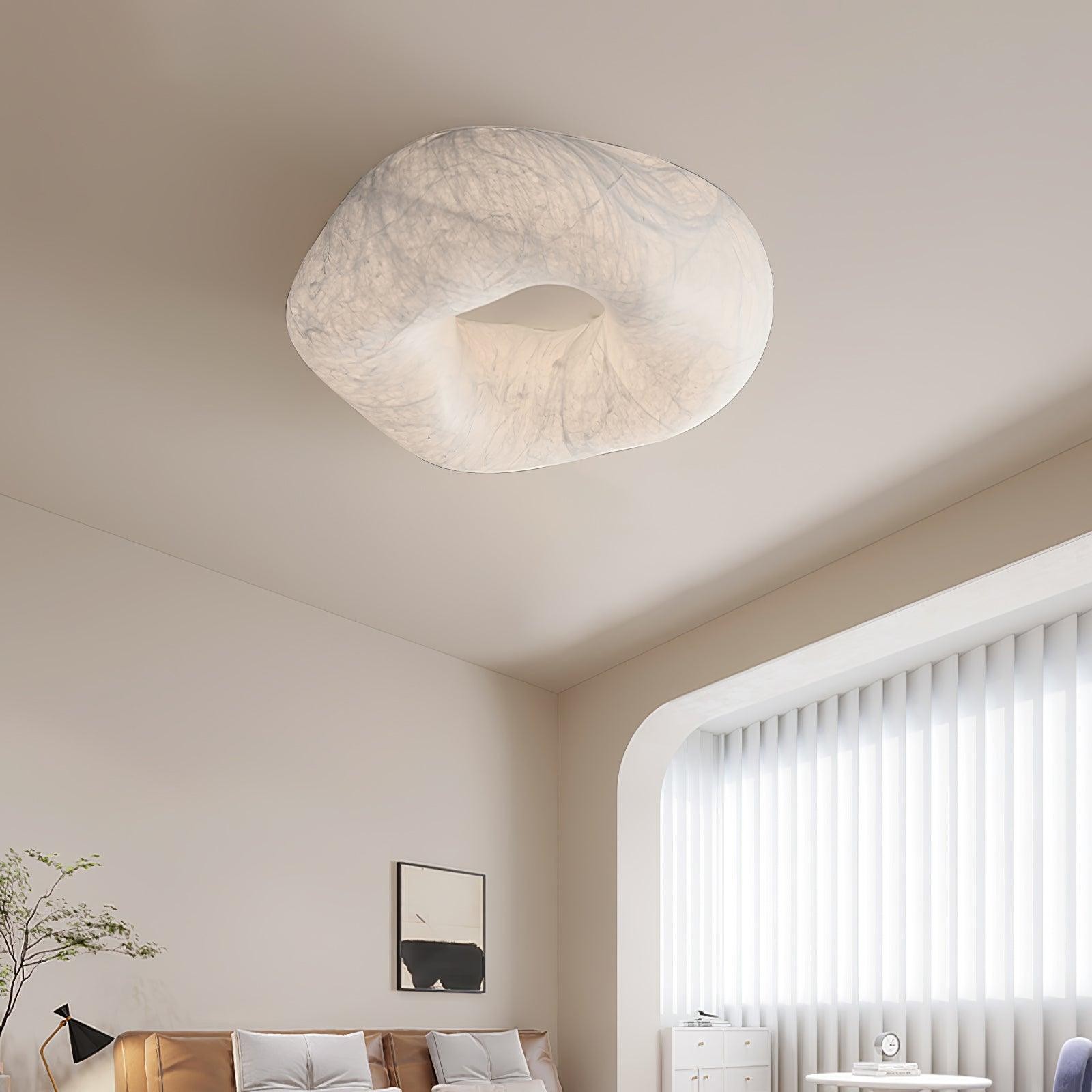 Modern Simple Silk LED Living Room Ceiling Lamp M294