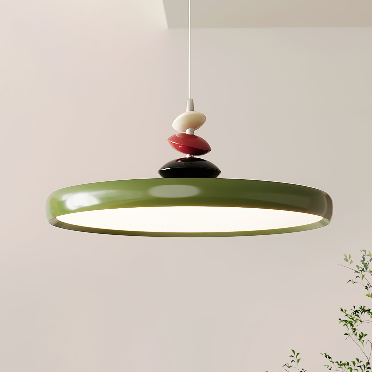 Swing Arm Stone Pendant Light M511
