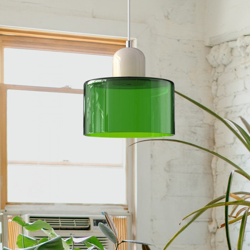 Nordic Morandi Cylinder Glass Pendant Lamp S101