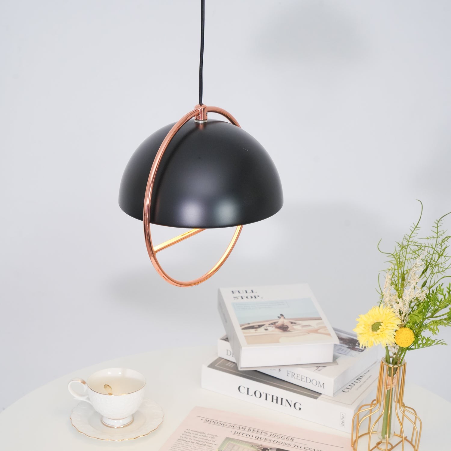 Nordic Hemispherical Ring Metal Pendant Lamp M551