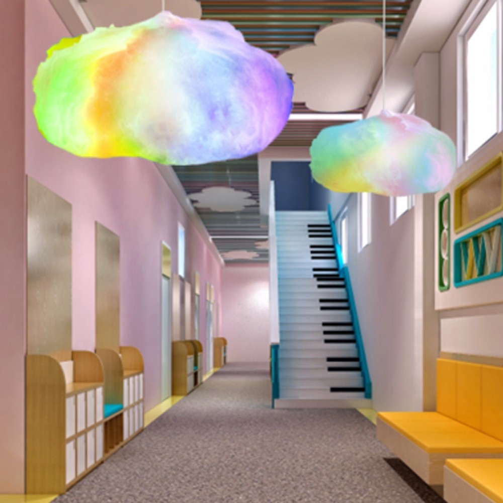 Creative RGB DIY Cloud LED Pendant Light S176