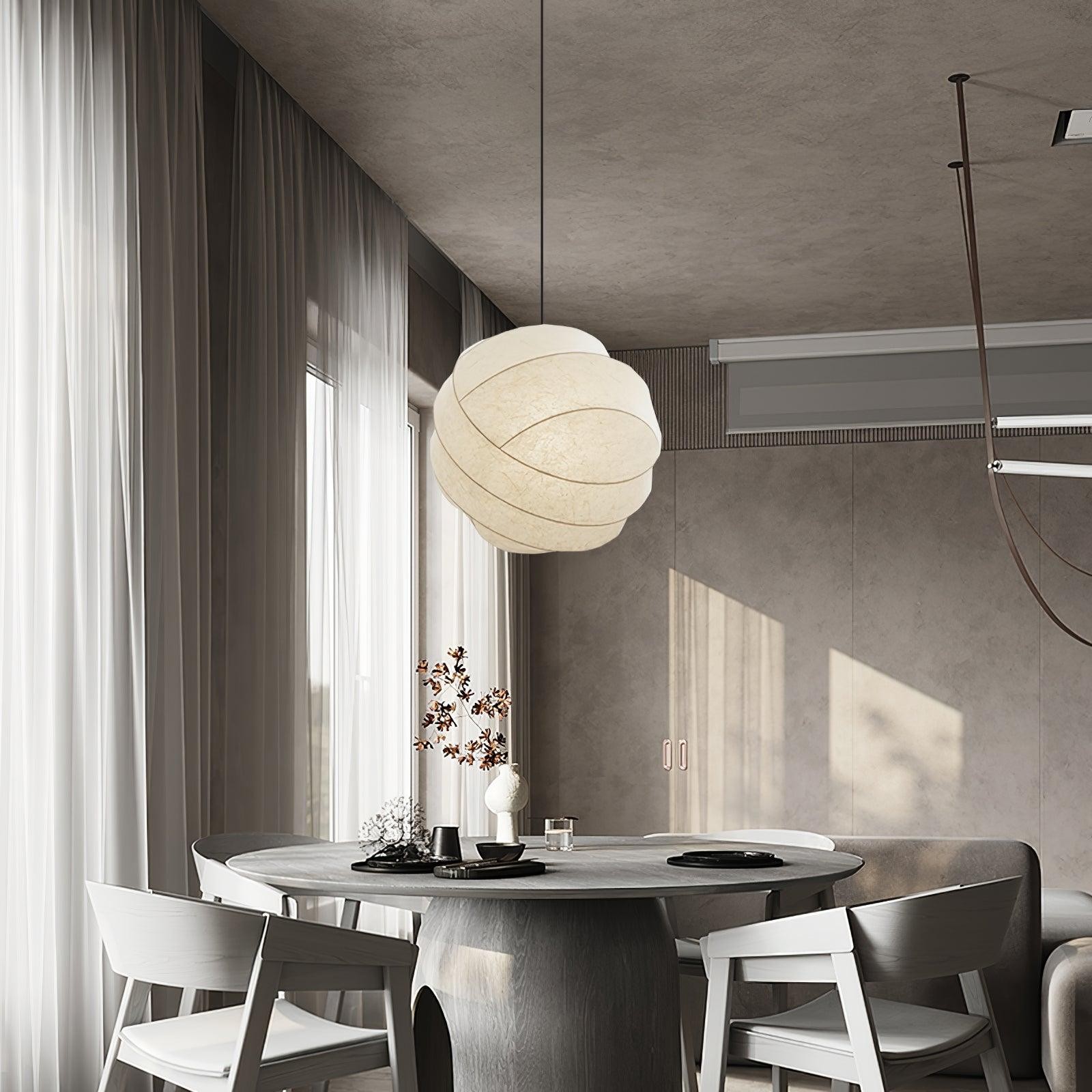 Wabi-Sabi Style Fiber Cocoon Pendant Lamp M505