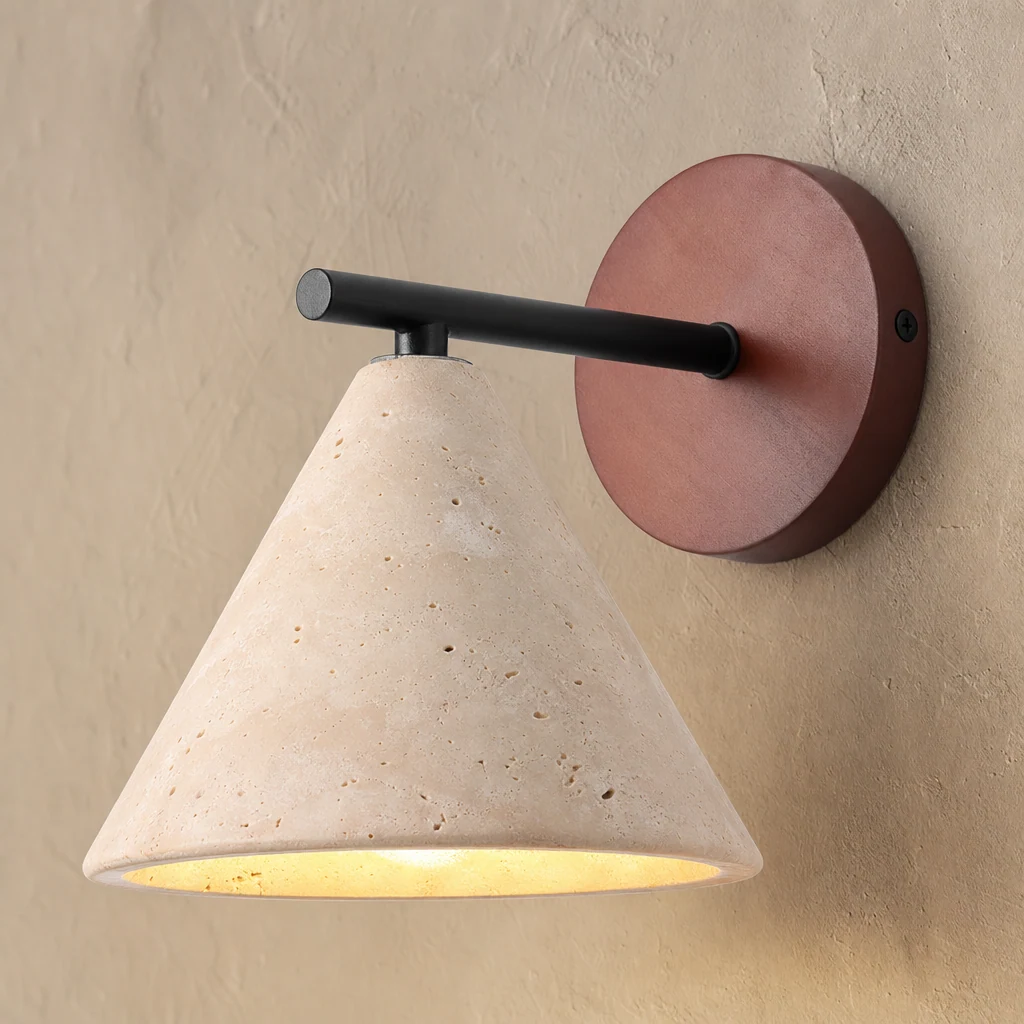 Zbliżenie materiałów lampy ściennej M156 w kremowym stylu vintage