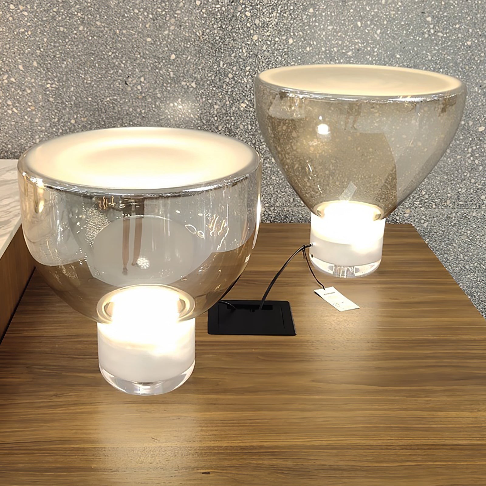 Nordic Simple Modern Luxury Glass Table Lamp For Study Room M412