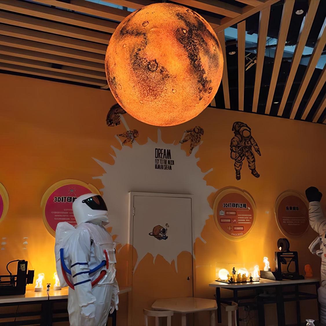Planetary White Moon Chandelier Suitable For Living Room M98