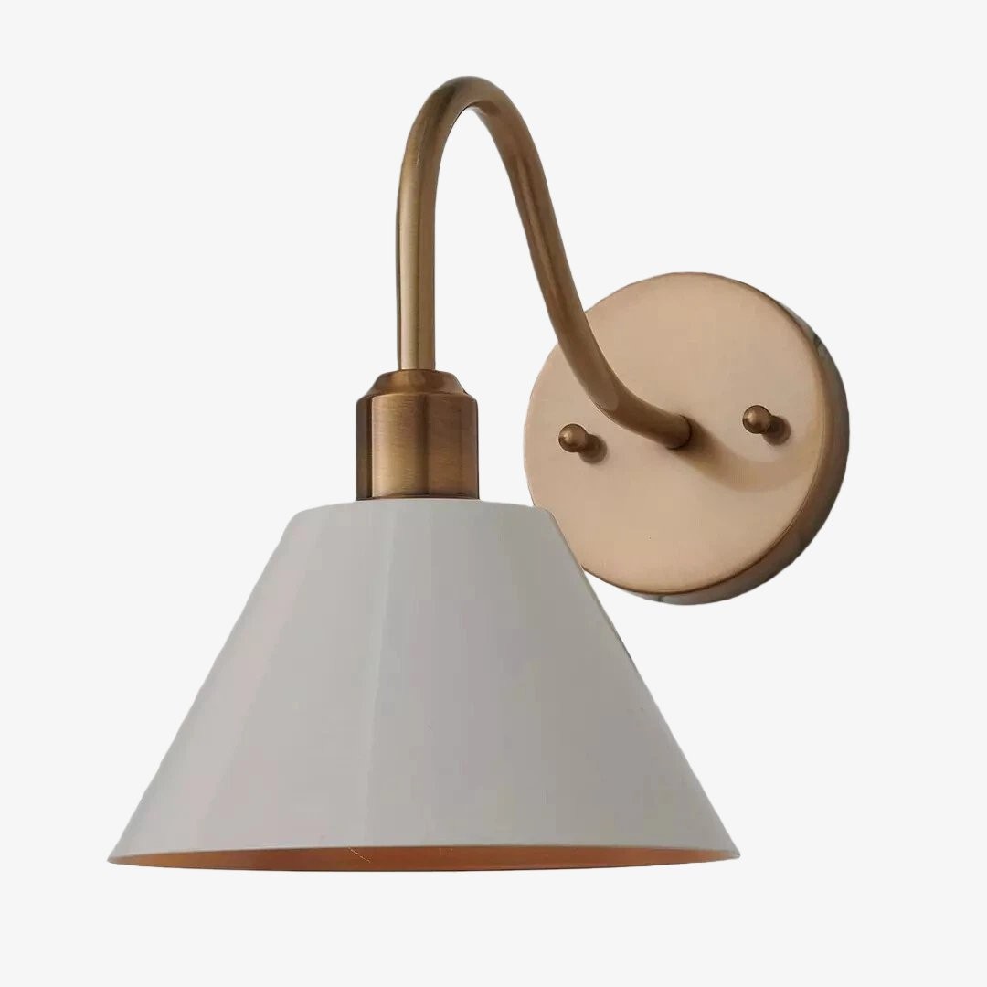 Narix Tapered Metal Wall Sconce - Clean Industrial Design in Contemporary Style for Bedroom T543