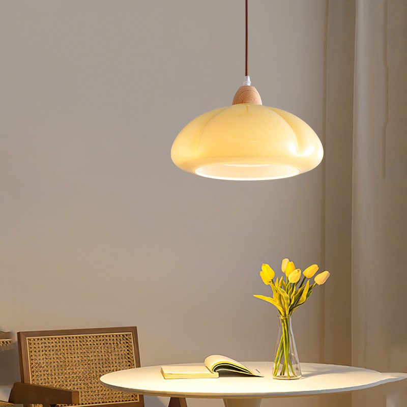 Medieval Creamy Pumpkin Pendant Lamp S108