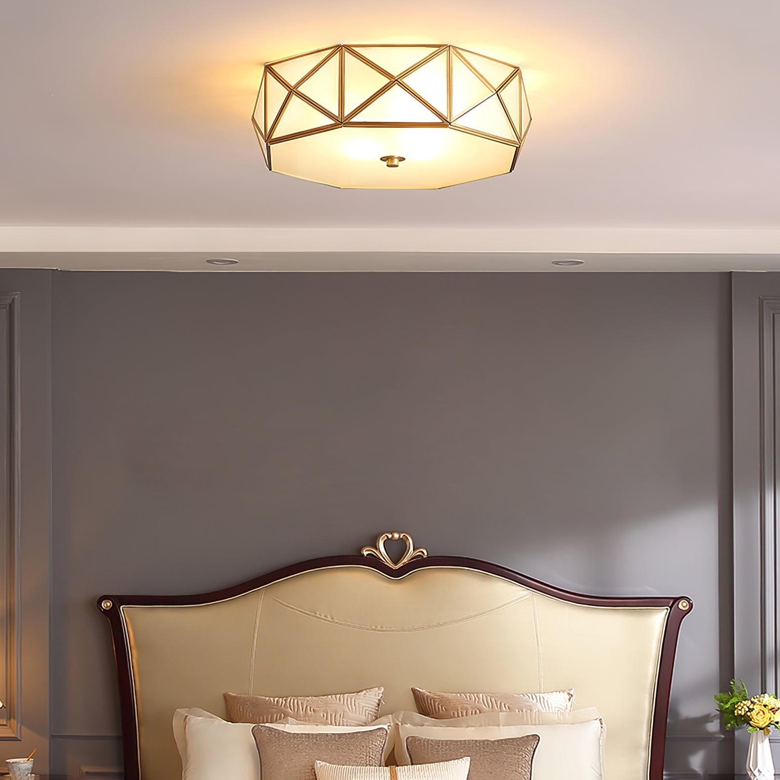 Geometric Shaped Flush Ceiling Light M556