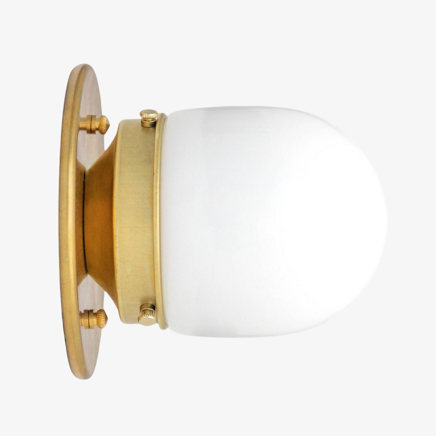 Opalume Glass Flush Mount Ceiling and Wall Light - Art Deco Small Globe Fixture T300