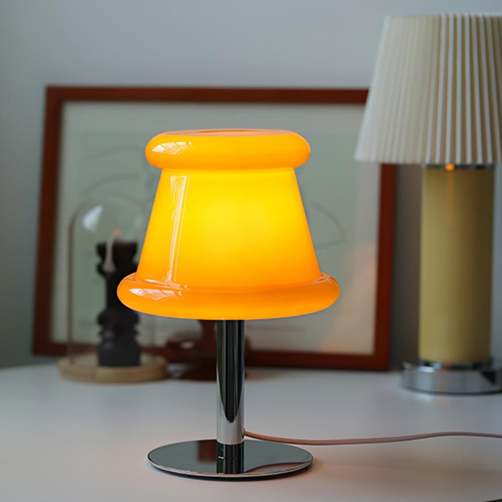 Cream Creative Irregular Cylindrical Table Lamp M49