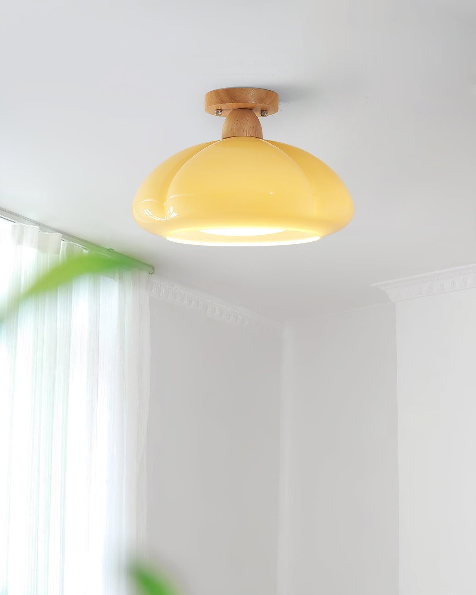 Pumpkin Glass Pendant Light For Kitchen M273