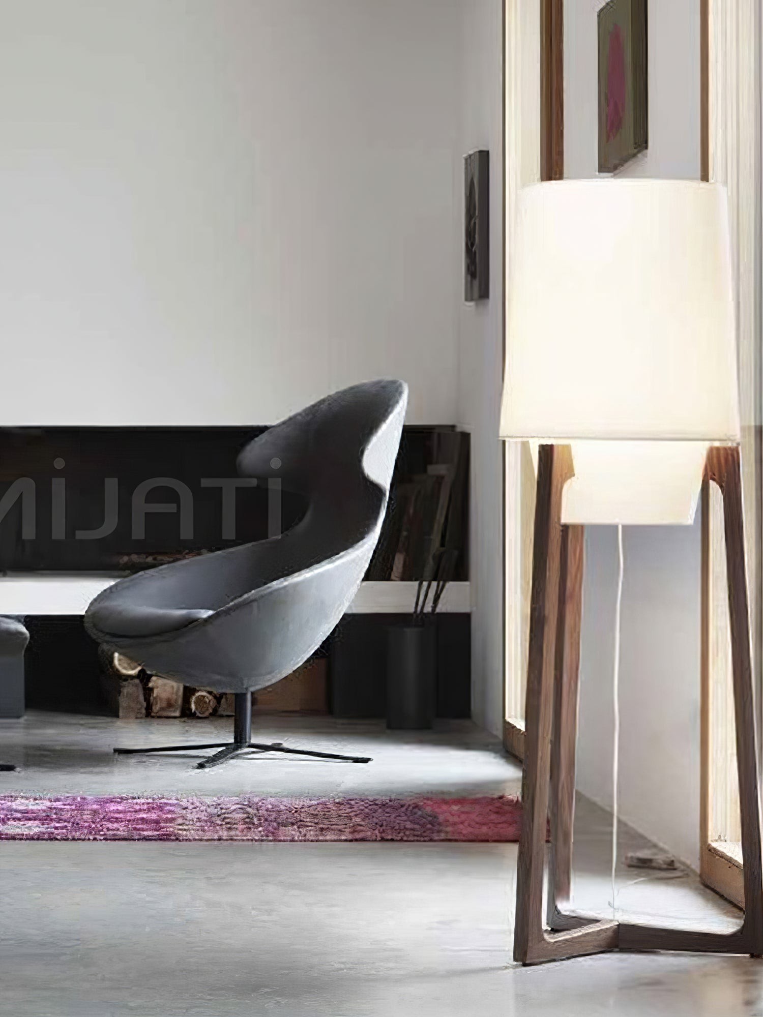 Modern Simple Chinese Style Solid Wood Floor Lamp M150