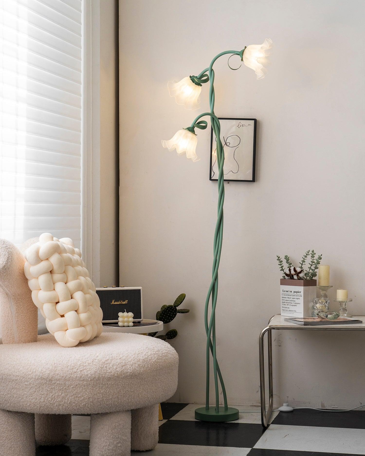 Creative Multi-Head Winding Flower Shape Floor Lamp M175