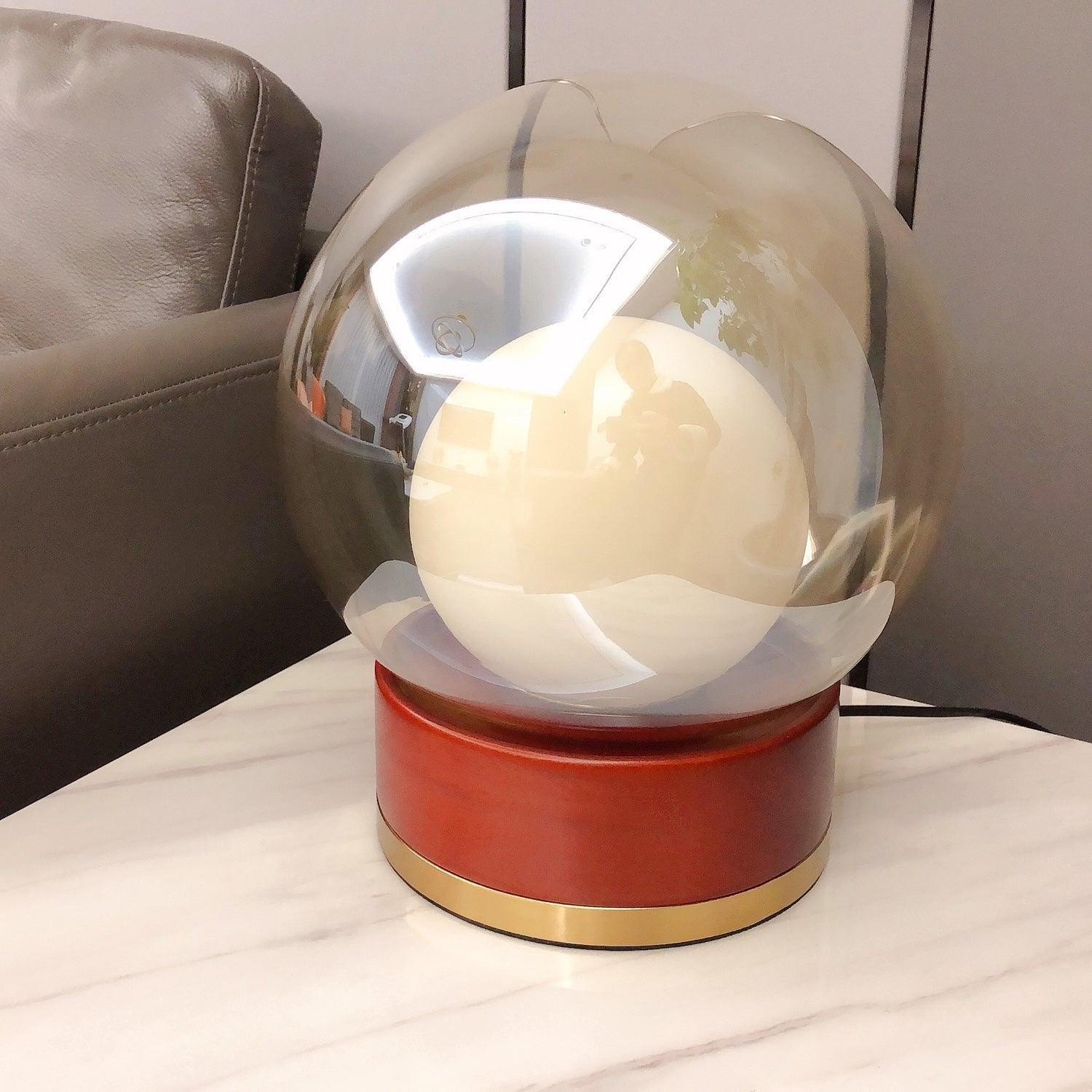 Simple Creative Wood Orb Table Lamp M527