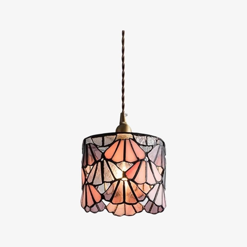 Vintagia Tiffany Inspired Pendant Light - Artistic Glass Shade Pendant for Dining Island T514