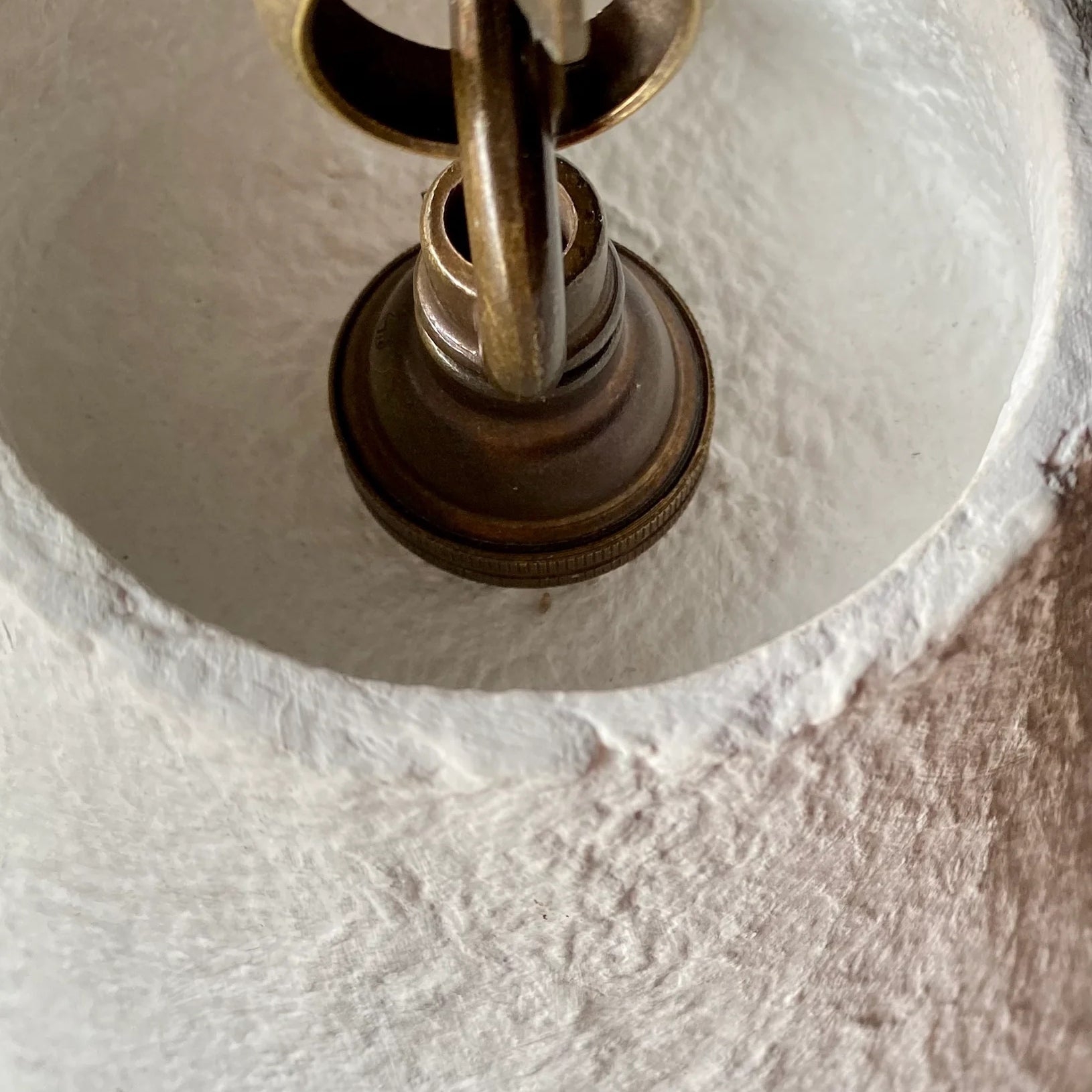 White Plaster Pendant Lamp D641