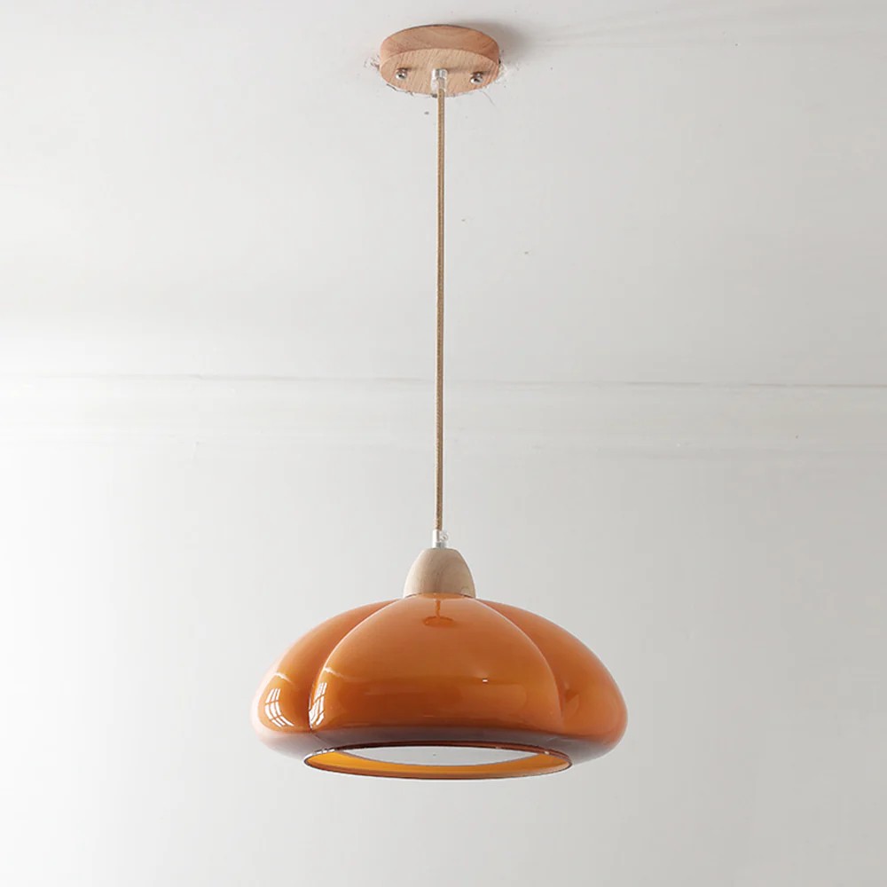 Medieval Creamy Pumpkin Pendant Lamp S108