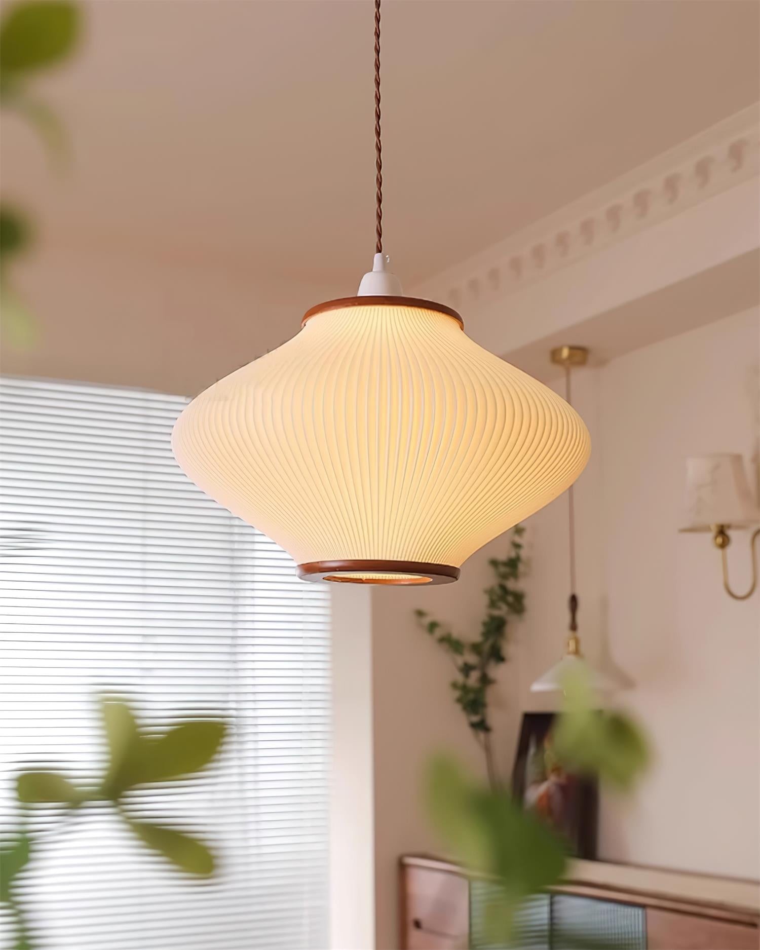 French Style Pine Bell Pendant Lamp M359