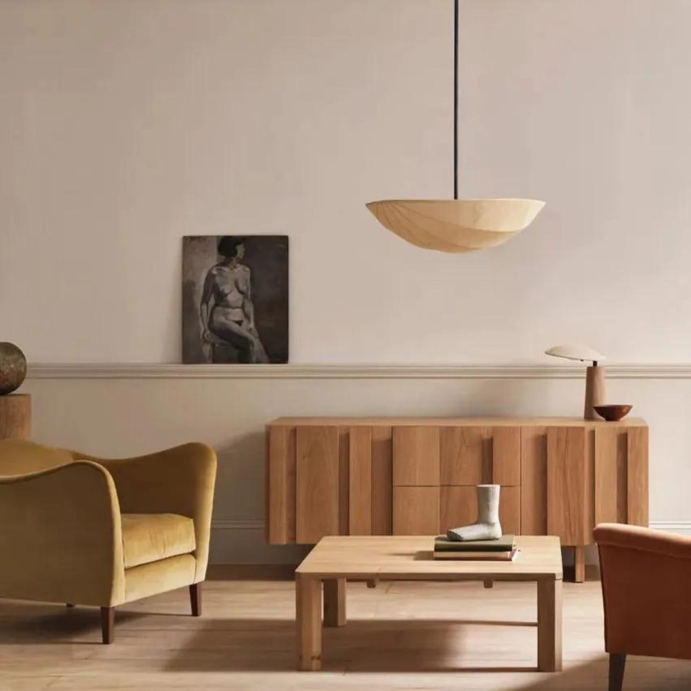 The Wabi-Sabi Canvas Linen Ceiling Light D783
