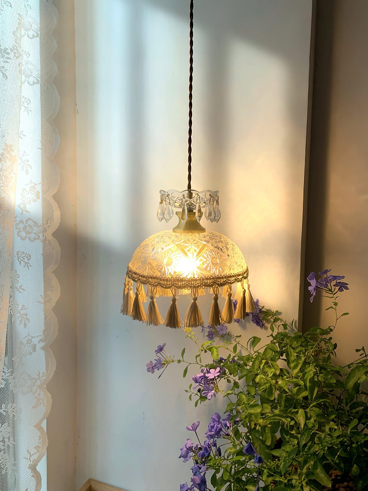 Bowl Tassel Pendant Light M491