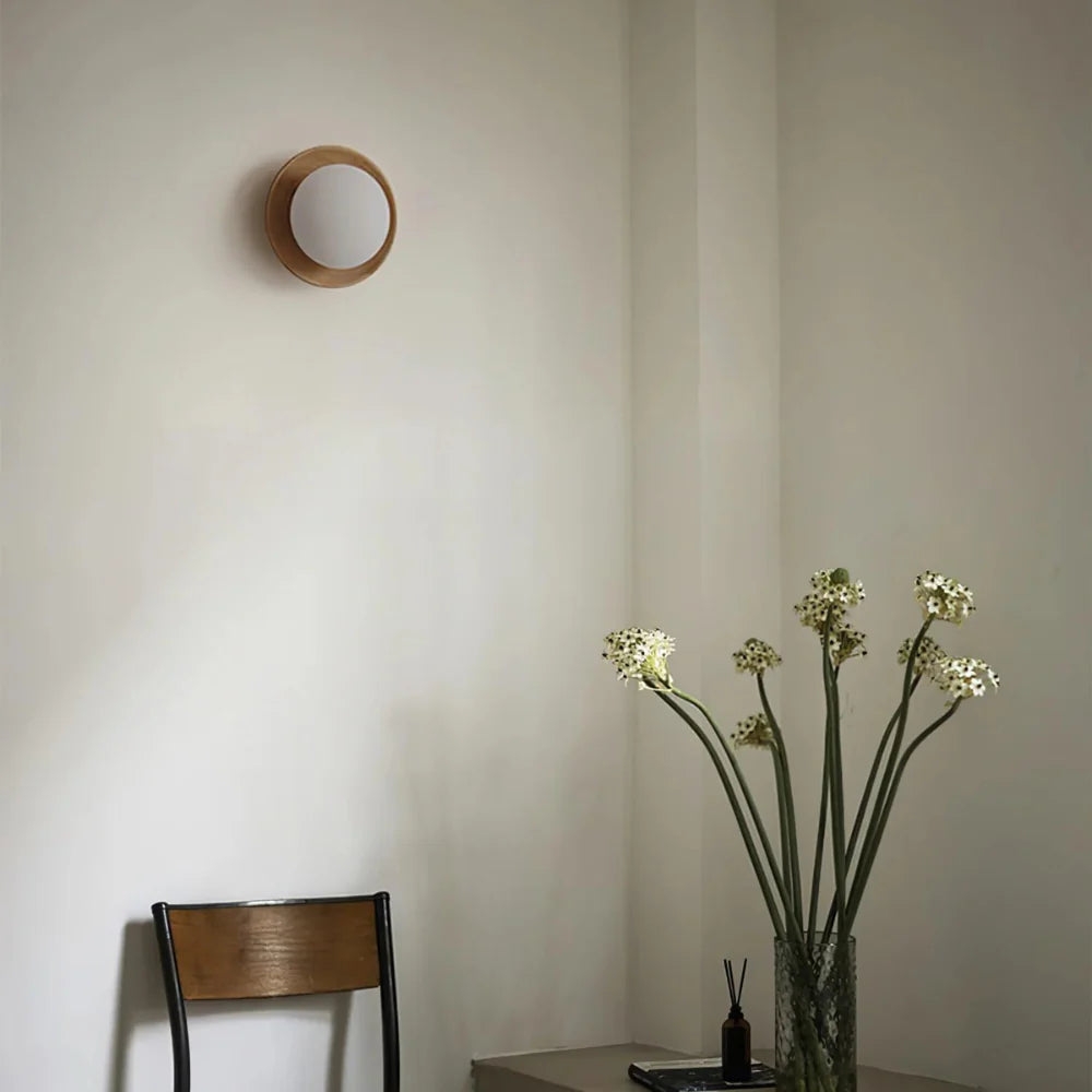 Nordic Minimalist Natural Wood LED Wall Light D780