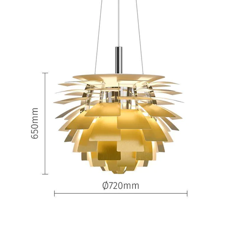 Modern Sculptural Layered Pendant Light