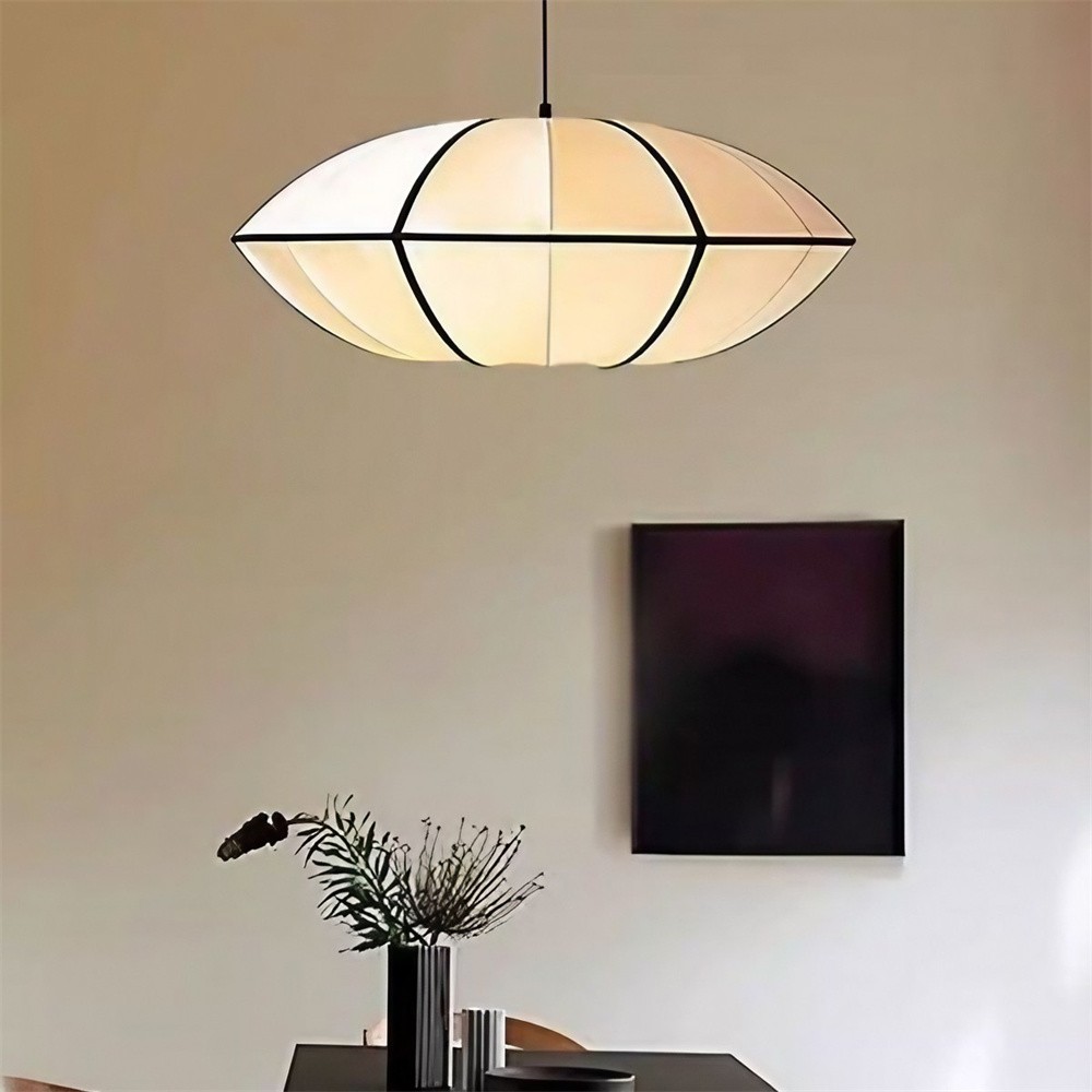 Nordic Minimalist Fabric Bubble Pendant Light S138