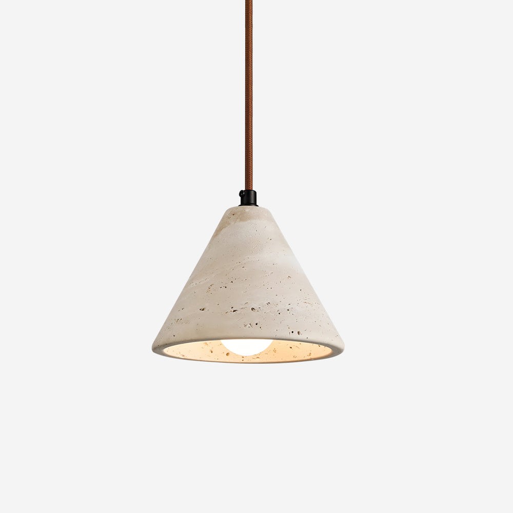 Travertine Conical Pendant Lamp M262