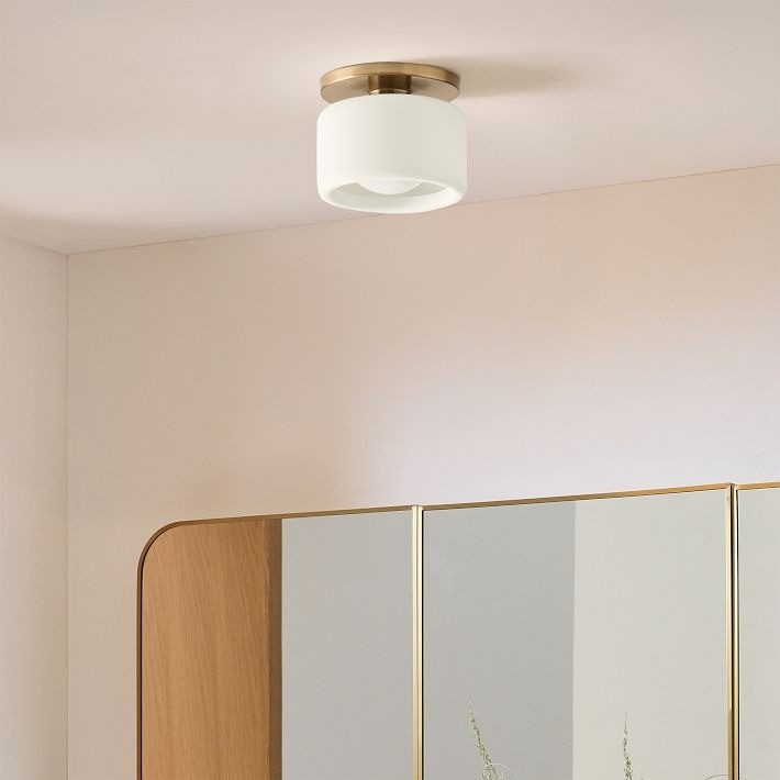 Cerova Elegant Round Porcelain Flush Mount Ceiling Light T165