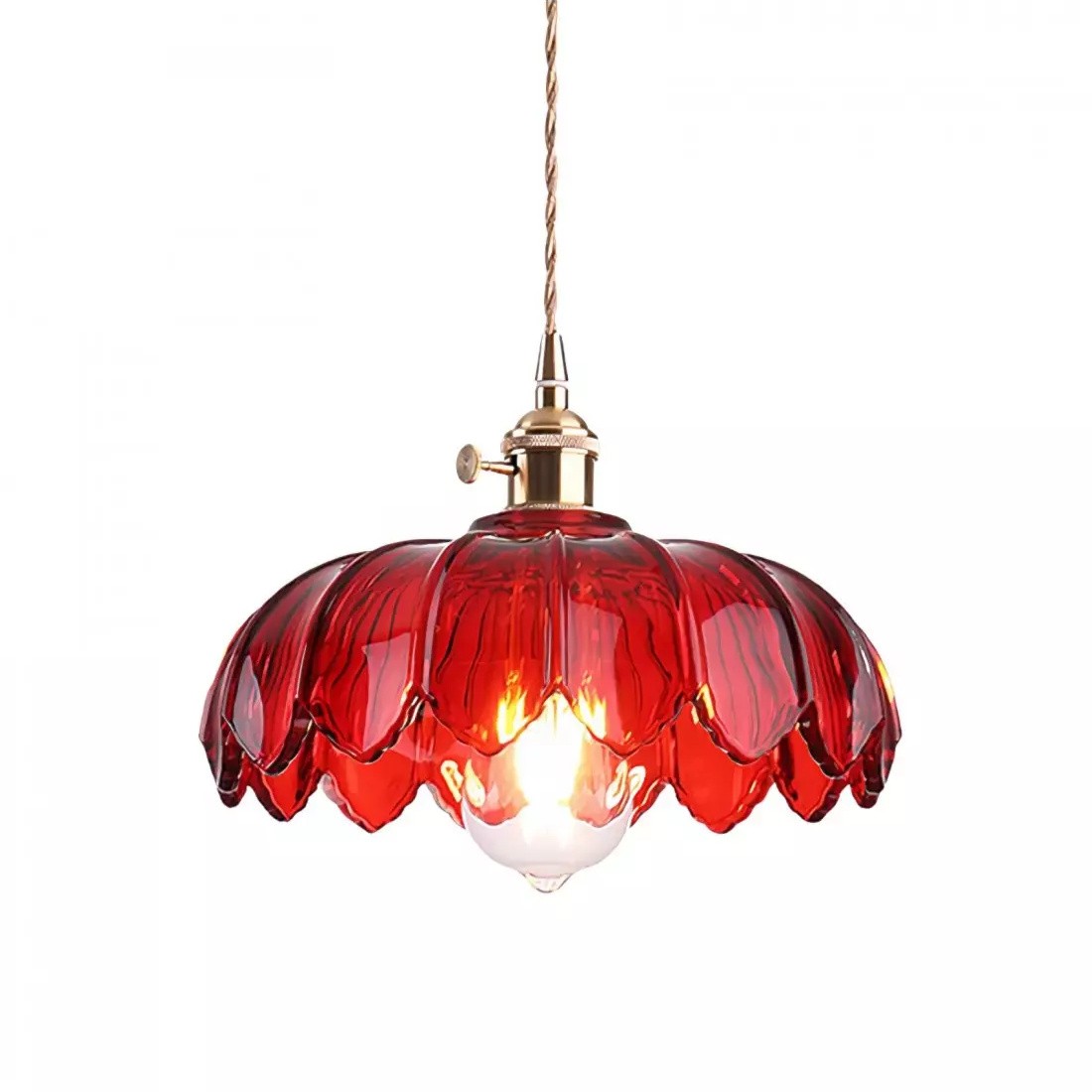 Retro Petal Glass Pendant Light S89