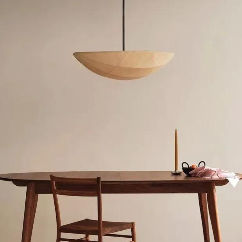 The Wabi-Sabi Canvas Linen Ceiling Light D783