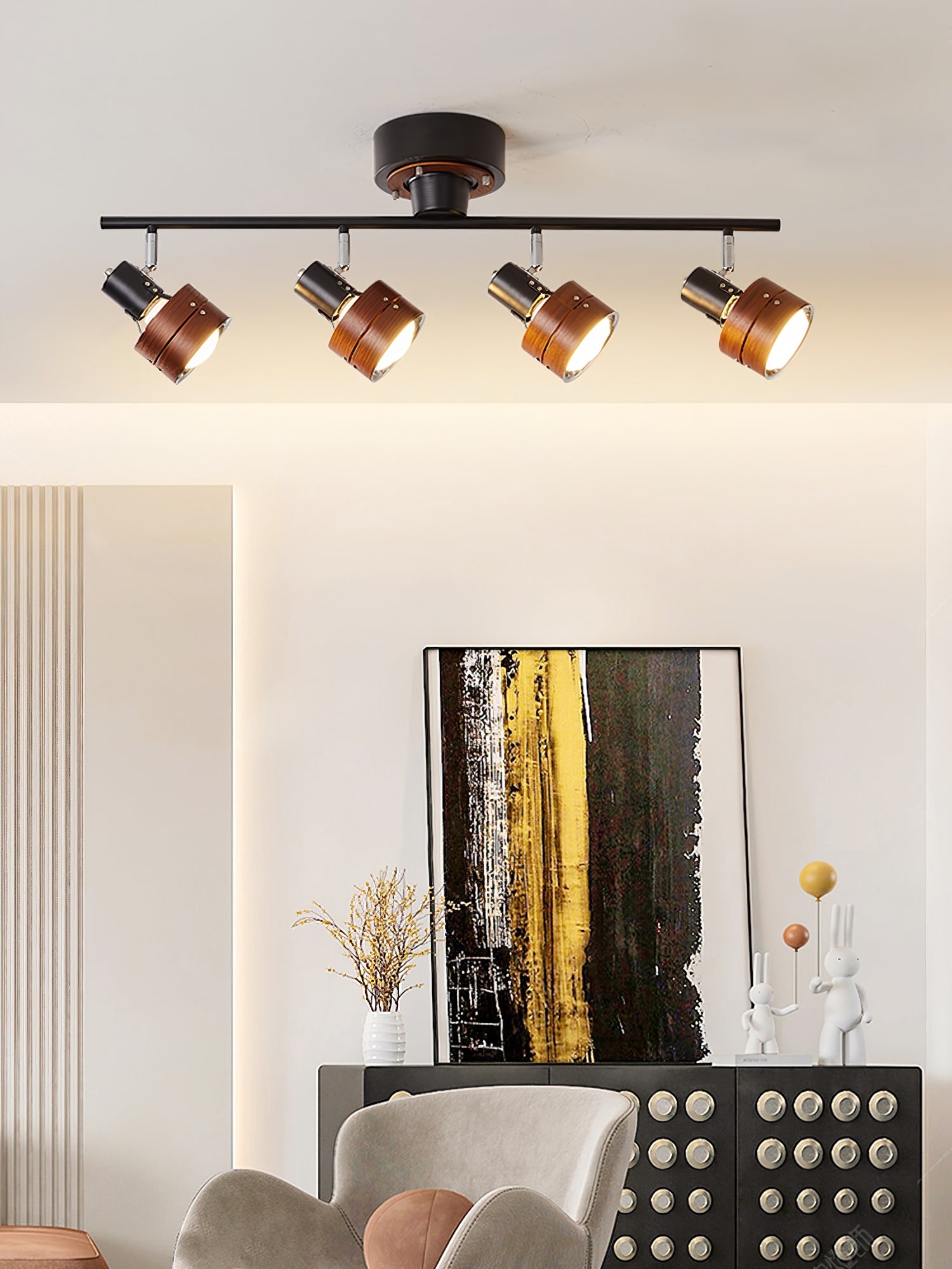 Nordic Cylindrical 4-Light Spotlight D415