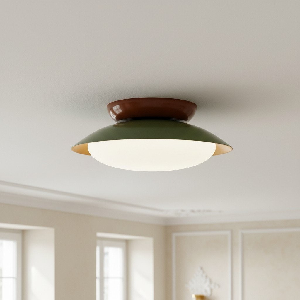 Heliora Modern Dome Ceiling Light - Minimalist Retro Style for Living Spaces T537