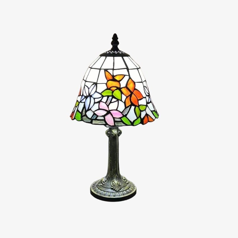 Lampada Virelle in vetro colorato, modello F
