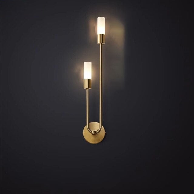 Modern Copper U-Shape Luster LED Wall Lamp M138