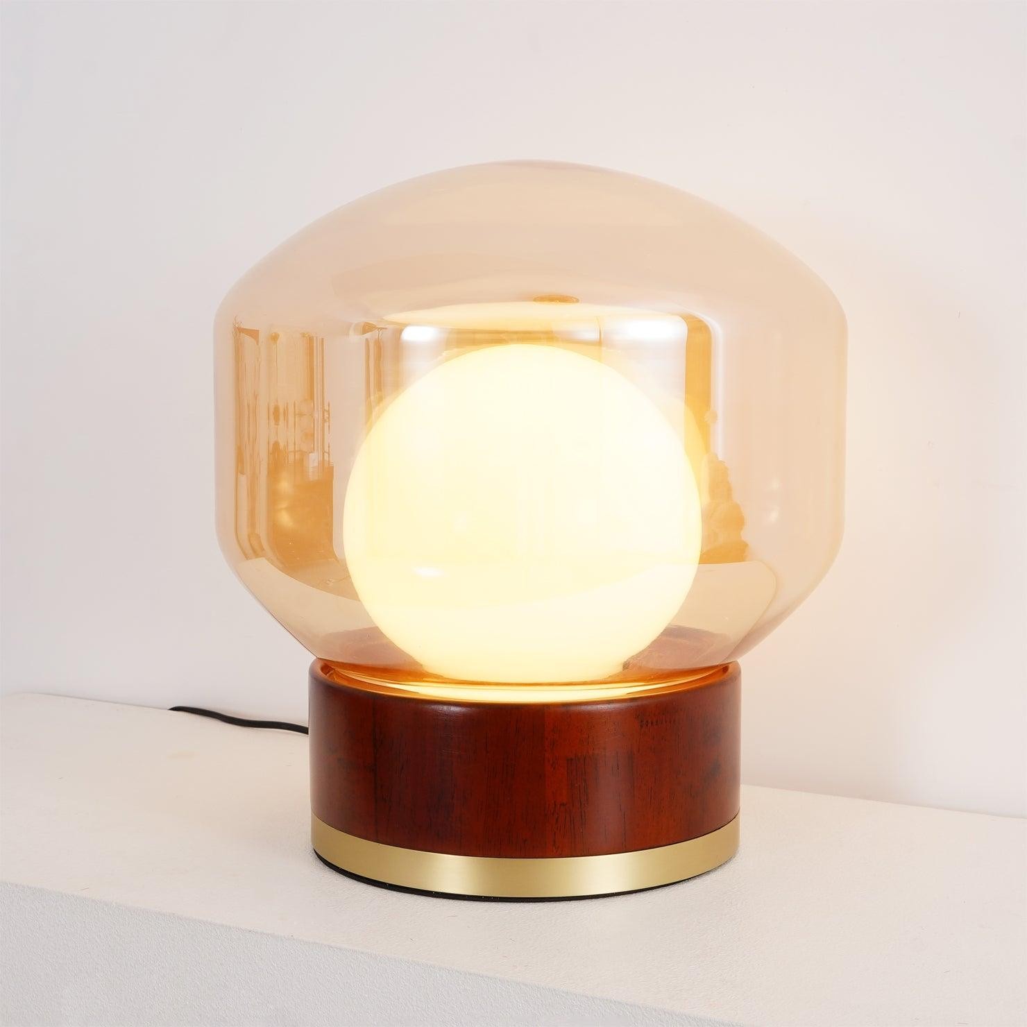 Simple Creative Wood Orb Table Lamp M527