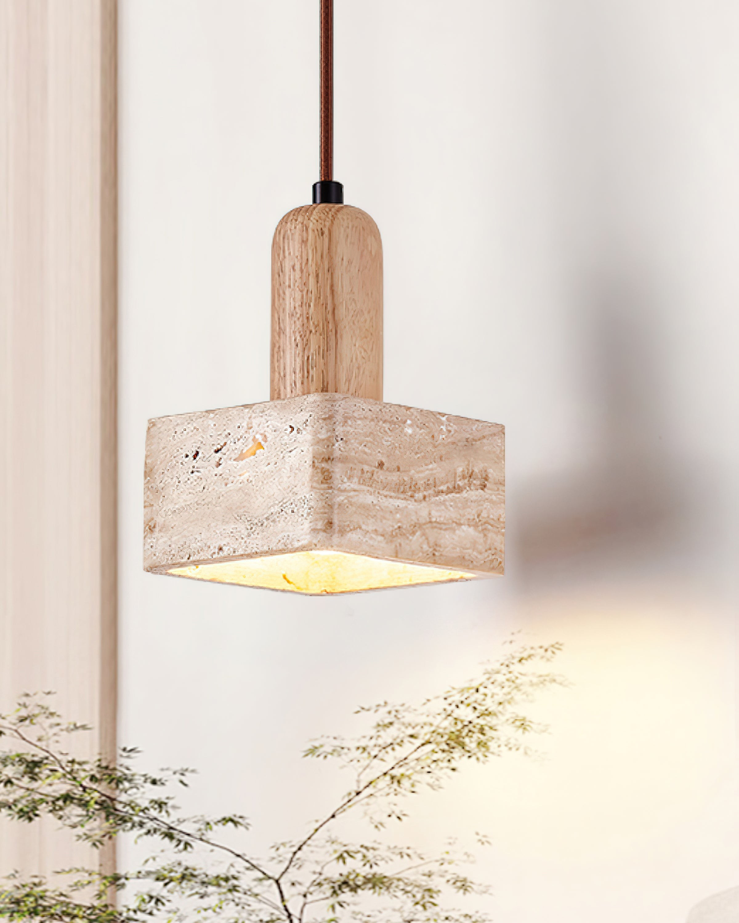 Simple Elegant Square Rectangular Pendant Lamp M195