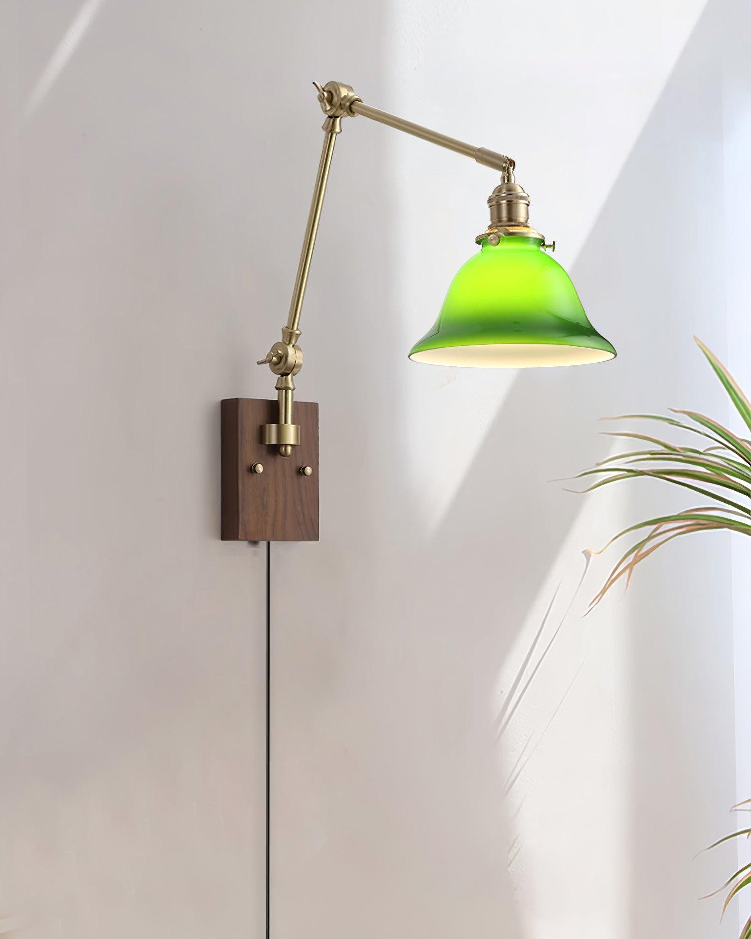 Banker Swing Arm Plug In Wall Light M289