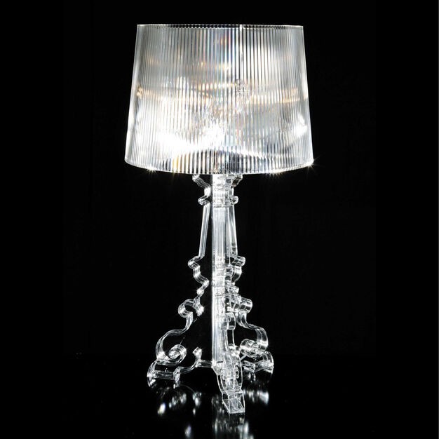 Baroque Style Acrylic Bourgie Table Lamp For Bedroom