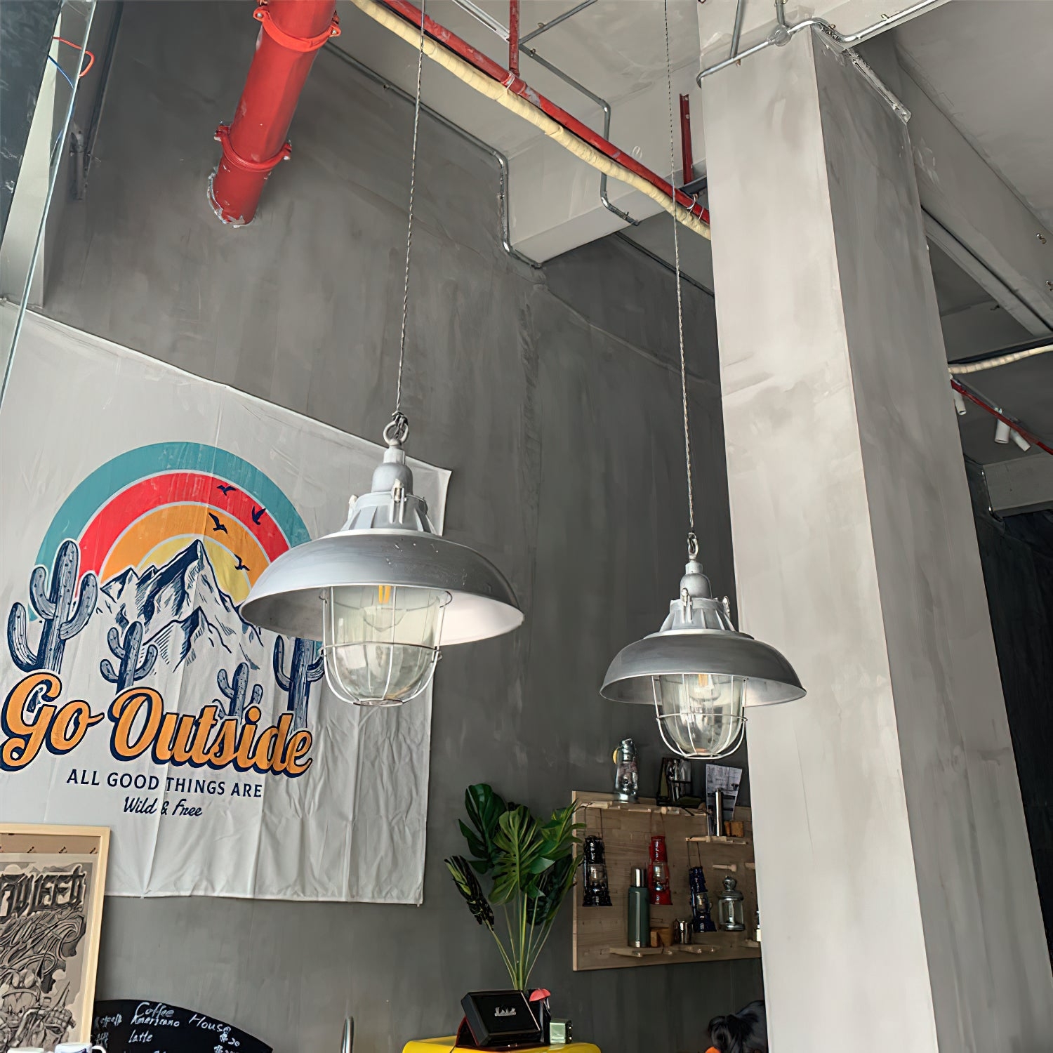 Bulkhead Cage Pendant Light D629