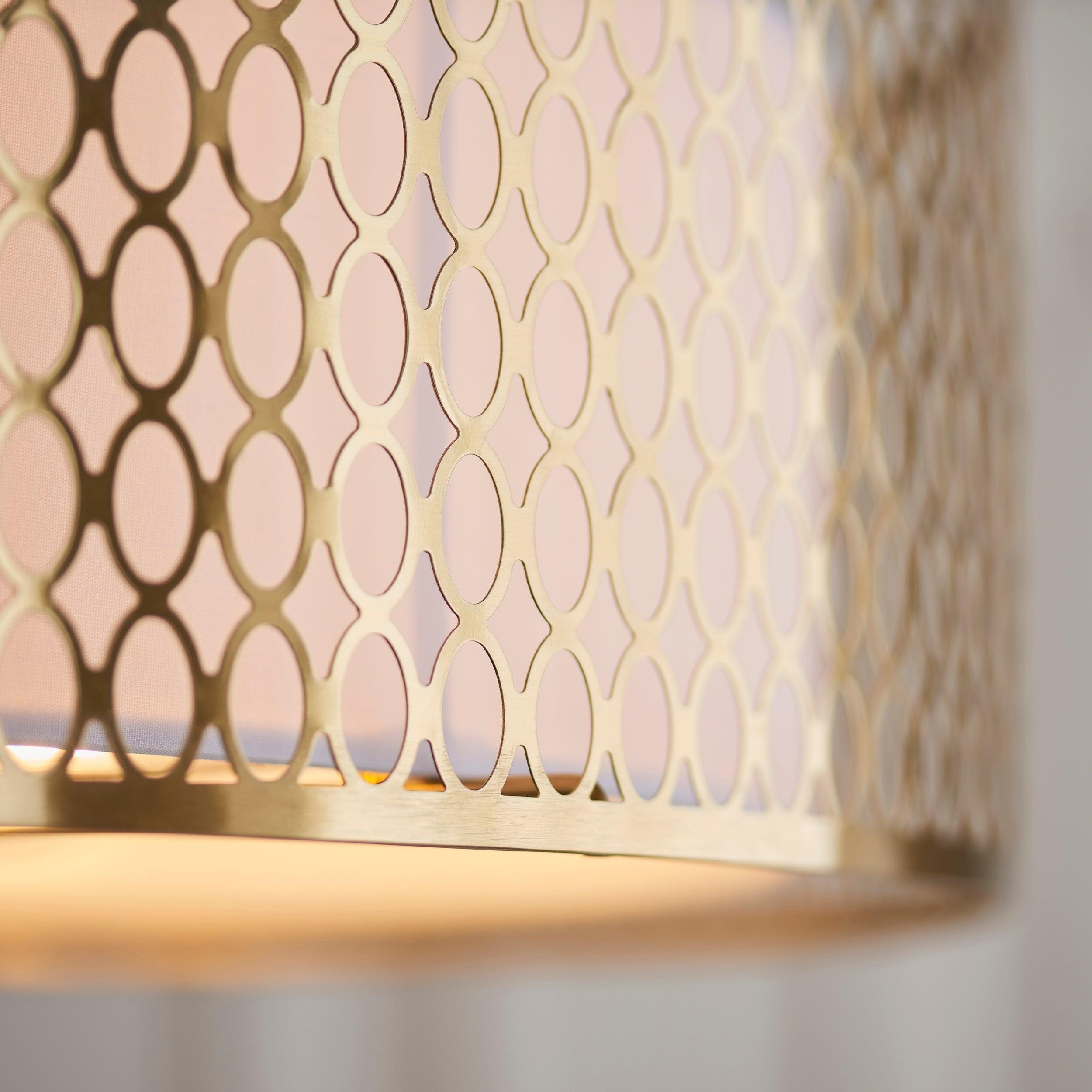 Modern 3 Light Mesh Design Ceiling Light - Dimmable for Living Room T467