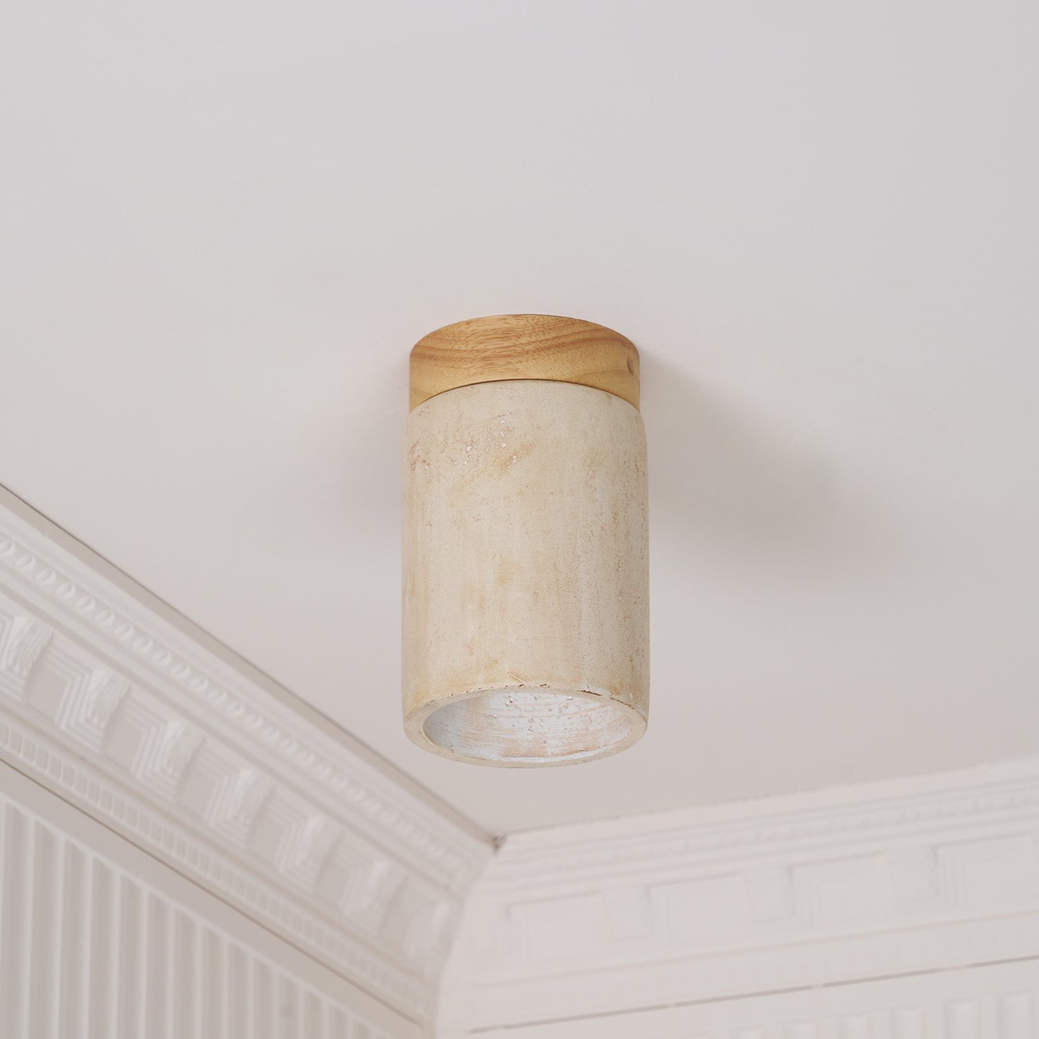 Marble Travertine Column Ceiling Lamp M510