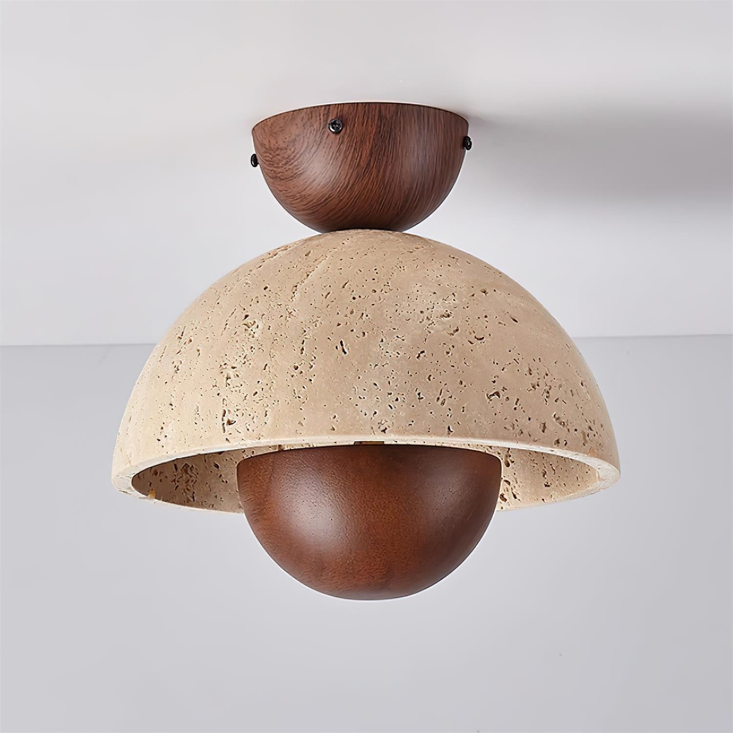 Japanese Wooden Inverted Ceiling Light M189