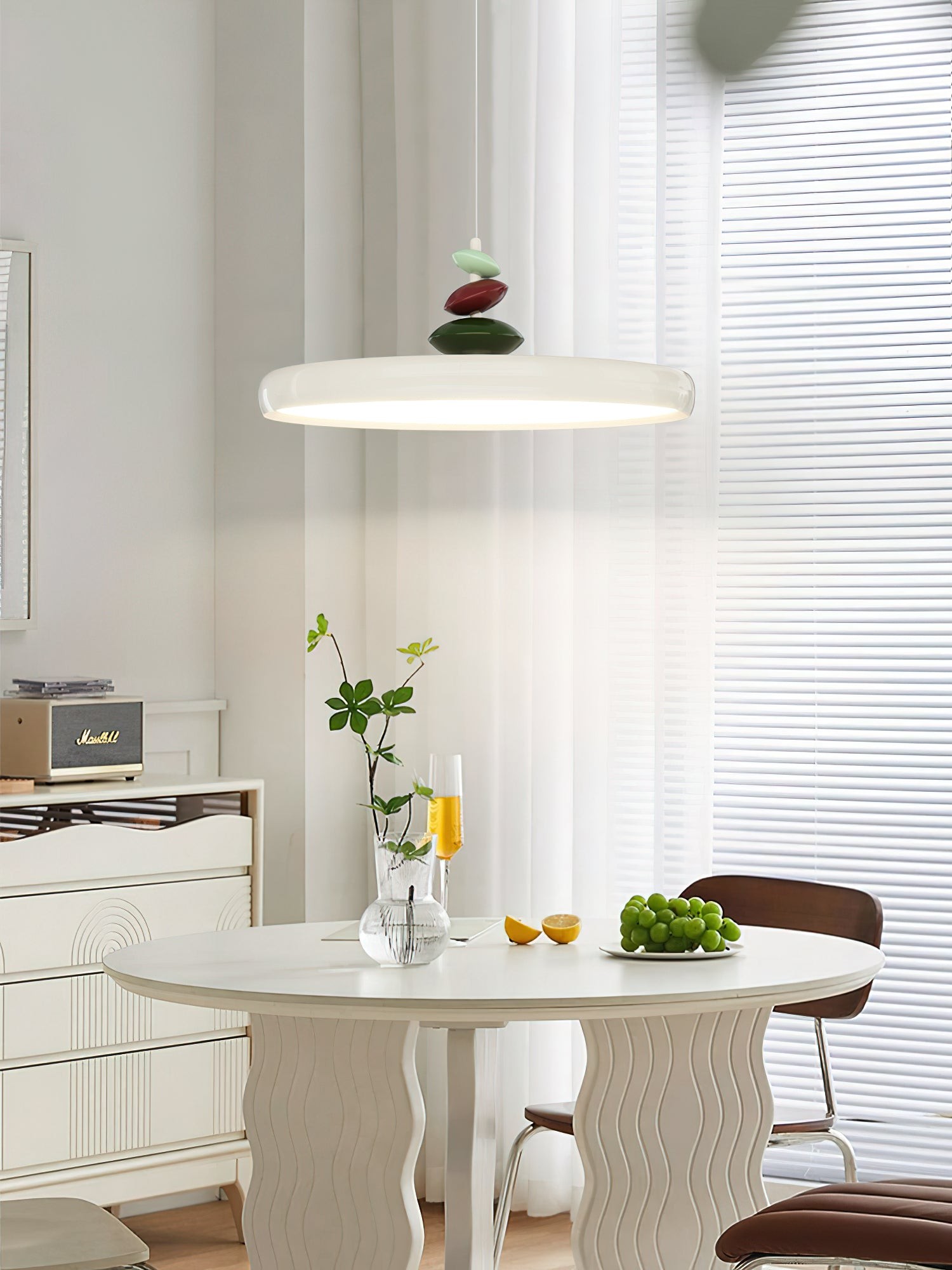 Swing Arm Stone Pendant Light M511